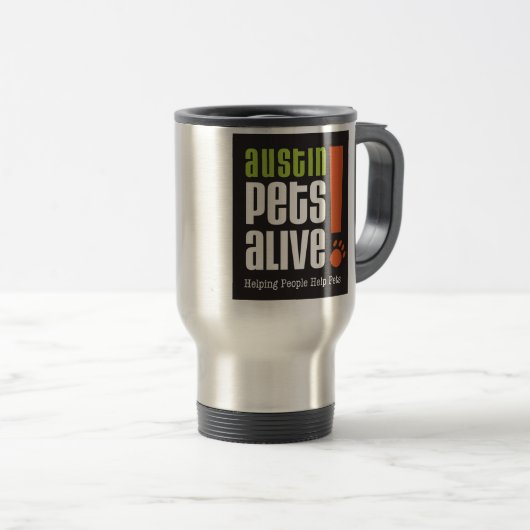 APA Travel Mug, zwart Reisbeker (Voorkant rechts)