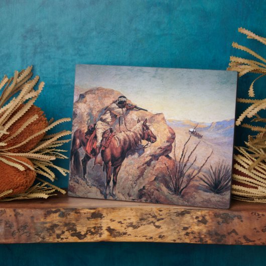 Apache Ambush (olie op doek) Fotoplaat (Zijkant)