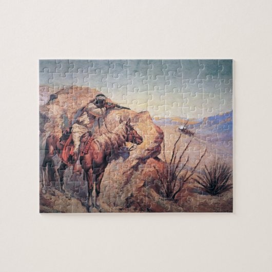 Apache Ambush (olie op doek) Legpuzzel (Horizontaal)