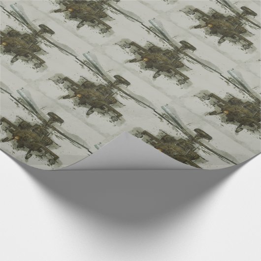 Apache Attack Helikopter Cadeaupapier (Hoek)