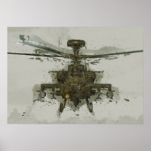 Apache Attack Helikopter Poster