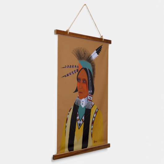 Apache Ben Hangend Wandkleed (Gebogen)