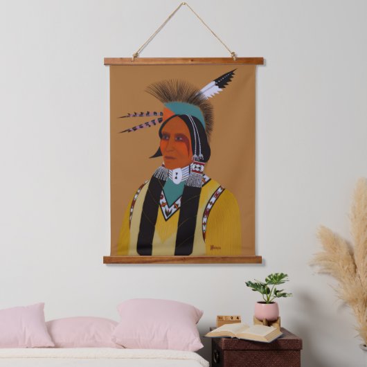 Apache Ben Hangend Wandkleed (Slaapkamer)