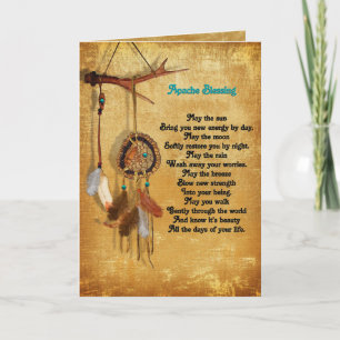 Apache Blessing feliciteert wenskaart Kaart