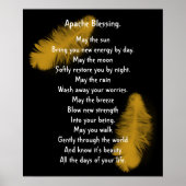 Apache Blessing gouden veer Poster (Voorkant)