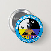 Apache Blue Mountain® Ronde Button 5,7 Cm (Voorkant /achterkant)