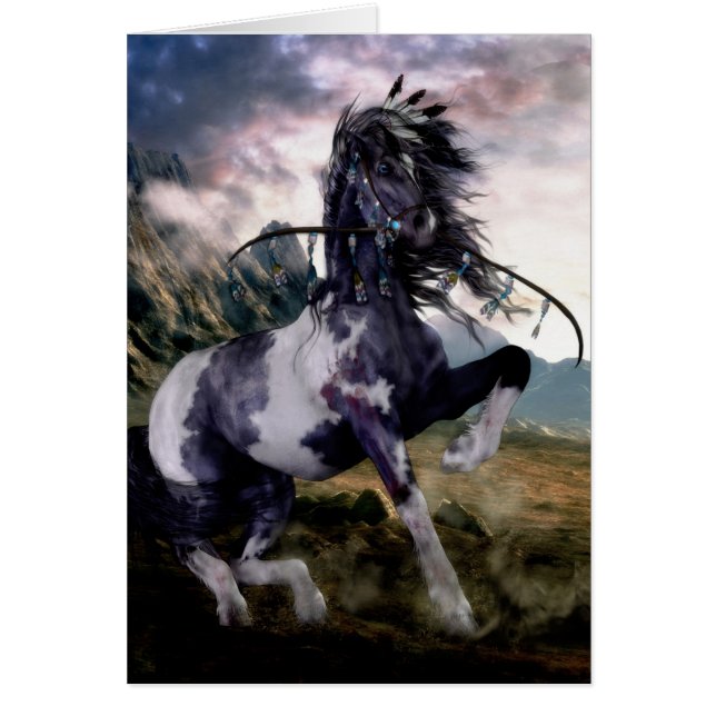 Apache Blue Painted Horse (Voorkant)