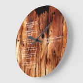 Apache Bruiloft Zegen Aangepaste Ronde of Vierkant Grote Klok (Hoek)