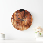 Apache Bruiloft Zegen Aangepaste Ronde of Vierkant Grote Klok (Huis)