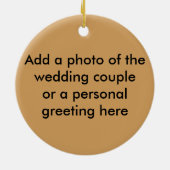 Apache Bruiloft Zegen Gebed - gepersonaliseerd Keramisch Ornament (Achterkant)