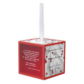 Apache Bruiloft Zegen Gepersonaliseerd Jubileum Ornament (Achter hoekig)