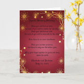 Apache bruiloft zegen rood kaart (Gele Bloem)