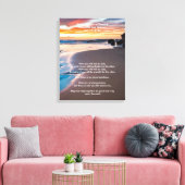 Apache Bruiloft Zegen Sandy Beach Oceanfront Canvas Afdruk (Insitu (Woonkamer))