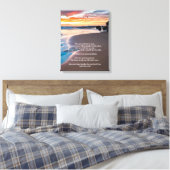 Apache Bruiloft Zegen Sandy Beach Oceanfront Canvas Afdruk (Insitu (Slaapkamer))