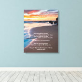 Apache Bruiloft Zegen Sandy Beach Oceanfront Canvas Afdruk (Insitu (Houten vloer))