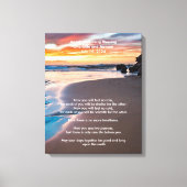 Apache Bruiloft Zegen Sandy Beach Oceanfront Canvas Afdruk (Voorkant)