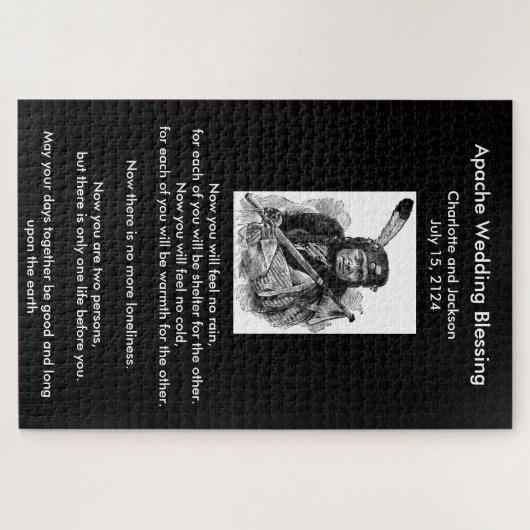 Apache bruiloft zegening met Chief Legpuzzel (Horizontaal)