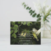 Apache bruiloft zegening moeder kolibrie briefkaart (Staand voorkant)