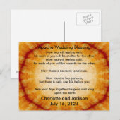 Apache bruiloft zegening oud papier briefkaart (Voorkant / Achterkant)