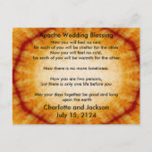 Apache bruiloft zegening oud papier briefkaart (Voorkant)