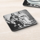 Apache Chief Antonio Maria met zijn gezin, 1897 ( Bier Onderzetter (Linkerzijde)