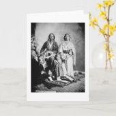 Apache Chief Antonio Maria met zijn gezin, 1897 ( Kaart (Gele Bloem)