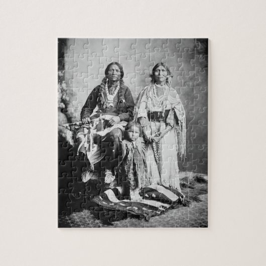 Apache Chief Antonio Maria met zijn gezin, 1897 ( Legpuzzel (Verticaal)