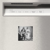 Apache Chief Antonio Maria met zijn gezin, 1897 ( Magneet (Insitu (Vaatwasser))