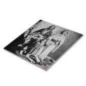 Apache Chief Antonio Maria met zijn gezin, 1897 ( Tegeltje (Zijkant)