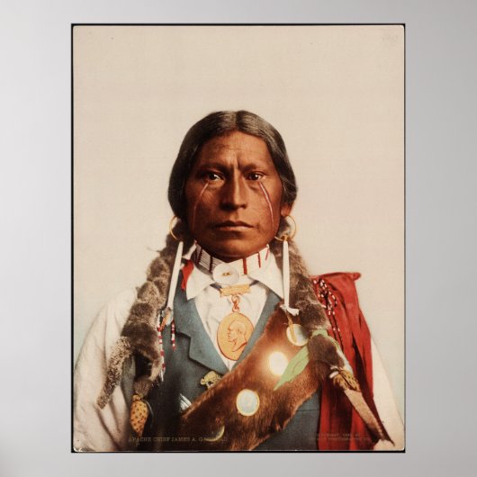 Apache Chief James A. Garfield. Poster (Voorkant)