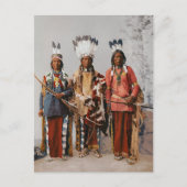 Apache Chiefs Garfield Ouche Te Foya 1899 Briefkaart (Voorkant)