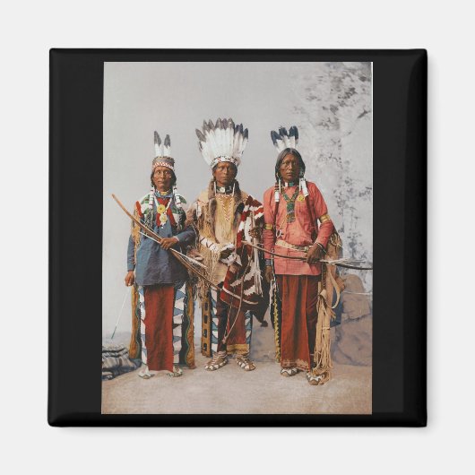 Apache Chiefs Garfield Ouche Te Foya 1899 Magneet (Voorkant)
