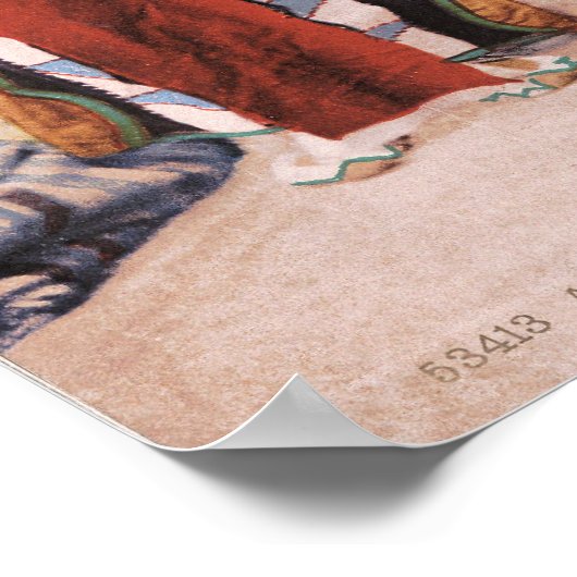 Apache Chiefs Garfield, Ouche-te Foya en Sanches. Poster (Hoek)