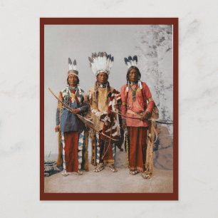 Apache Chiefs Garfield Ouche Te Foya Vintage Briefkaart