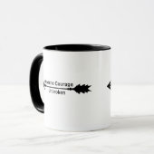 Apache Courage Unbroken Arrow Coffee Mug Mok (Voorkant links)