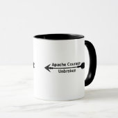 Apache Courage Unbroken Arrow Coffee Mug Mok (Voorkant rechts)