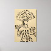 Apache Crown Dancer Sketch Canvas Afdruk (Voorkant)
