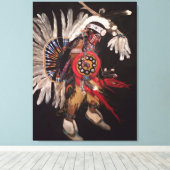 Apache-danser Canvas Afdruk (Insitu (Houten vloer))
