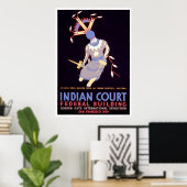 Apache Devil Dancer 1939 WPA Poster (Thuiskantoor)