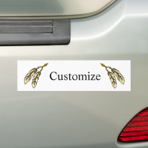 Apache Feathers Thunder_Cove Bumpersticker