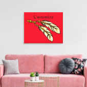 Apache Feathers Thunder_Cove Canvas Afdruk (Insitu (Woonkamer))