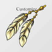 Apache Feathers Thunder_Cove Raamsticker (Vel)