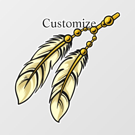 Apache Feathers Thunder_Cove Raamsticker (Vel)