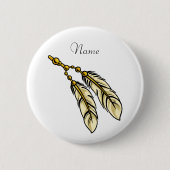Apache Feathers Thunder_Cove Ronde Button 5,7 Cm (Voorkant)