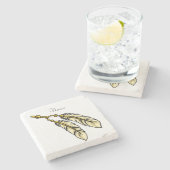 Apache Feathers Thunder_Cove Stenen Onderzetter (Zijkant)