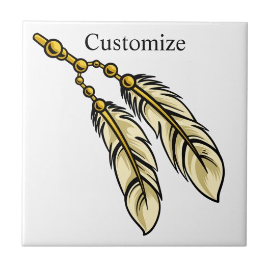 Apache Feathers Thunder_Cove Tegeltje (Voorkant)