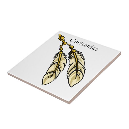 Apache Feathers Thunder_Cove Tegeltje (Zijkant)