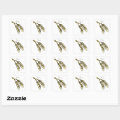Apache Feathers Thunder_Cove Vierkante Sticker (Vel)