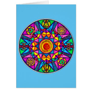 Apache Healing Prayer Medicine Mandala Kaart