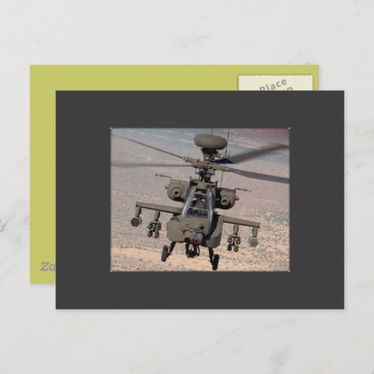 Apache Helicopter Air Wings Destiny Briefkaart (Voorkant / Achterkant)